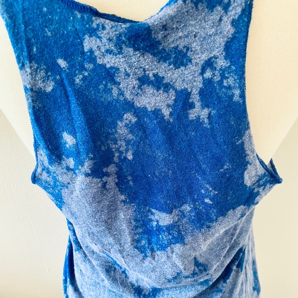 Obey Custom Bleach Dyed Blue Graphic Tank - Picture 7 of 8